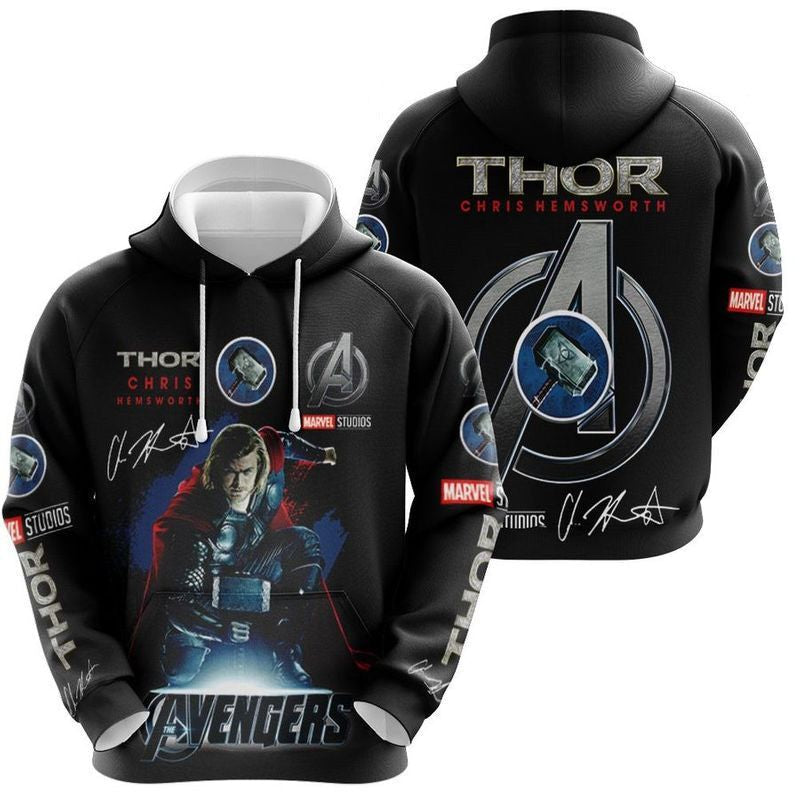 MV Hoodie Thor Chris Hemsworth Black Hoodie