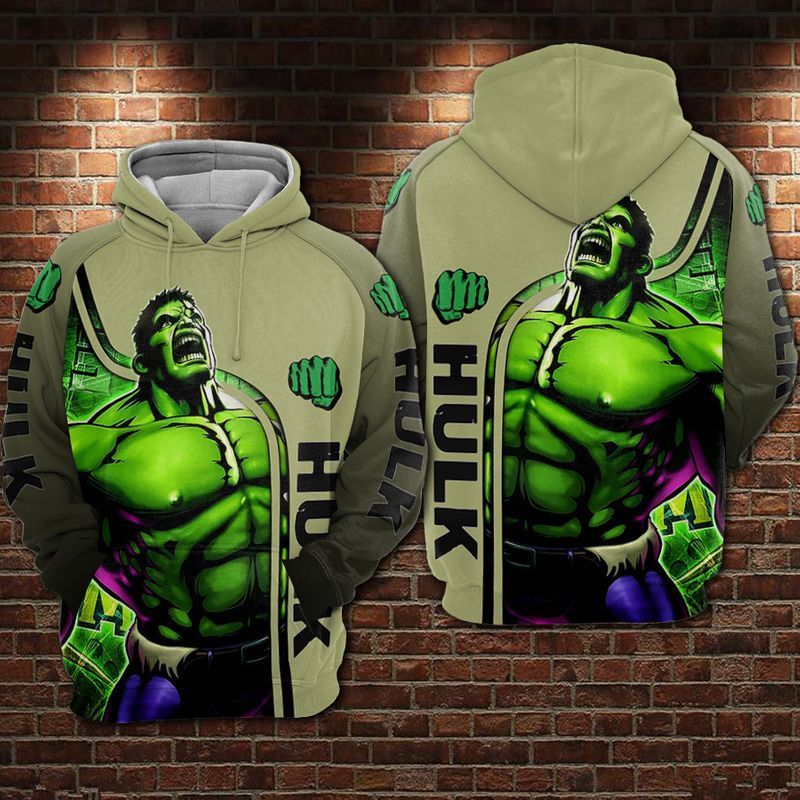 MV Hoodie The Incredible Hulk Angry Green Hoodie