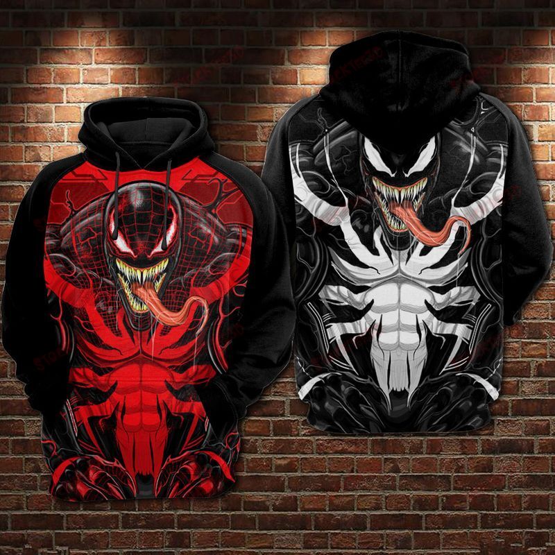 MV Hoodie Venom Hoodie Venom Black And Red Hoodie