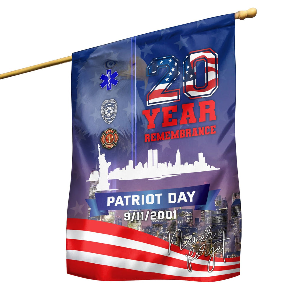 Gifury Patriot Day Garden Flag September 11th Flag 20 Year Remembrance 9/11/2001 Never Forget Patriot Day House Flag Patriot Day Flags 2022