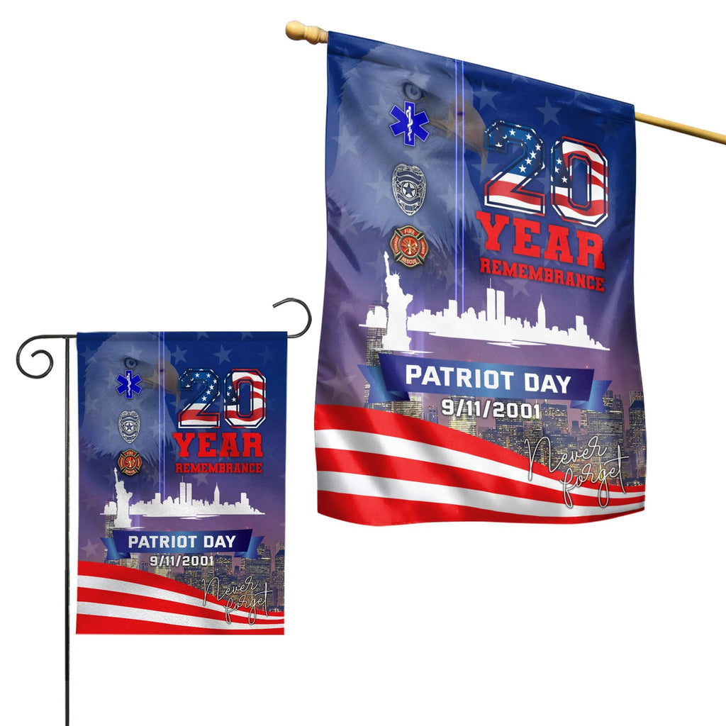 Gifury Patriot Day Garden Flag September 11th Flag 20 Year Remembrance 9/11/2001 Never Forget Patriot Day House Flag Patriot Day Flags 2022
