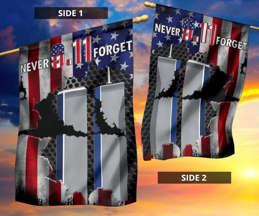 Gifury Patriot Day House Flag September 11th Flag Never Forget 9.11 Memorial Twin Towers House Flag Patriot Day Flags 2022