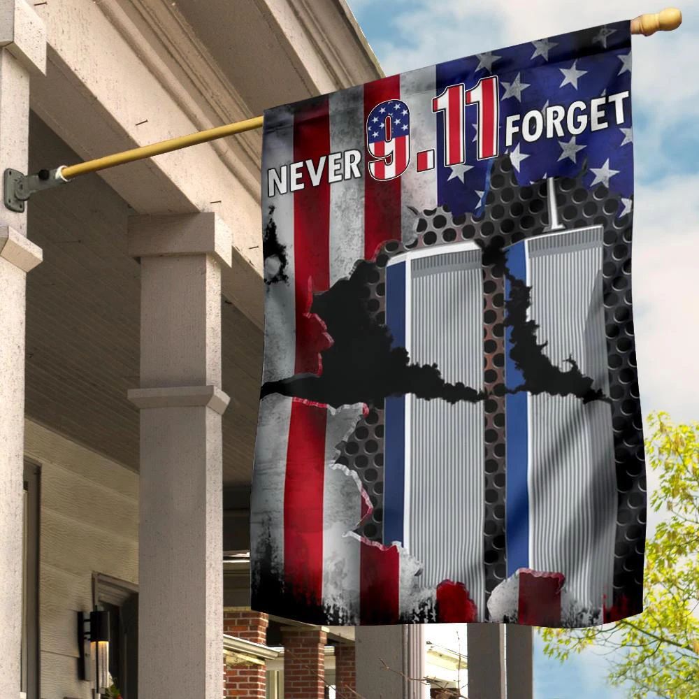 Gifury Patriot Day House Flag September 11th Flag Never Forget 9.11 Memorial Twin Towers House Flag Patriot Day Flags 2022