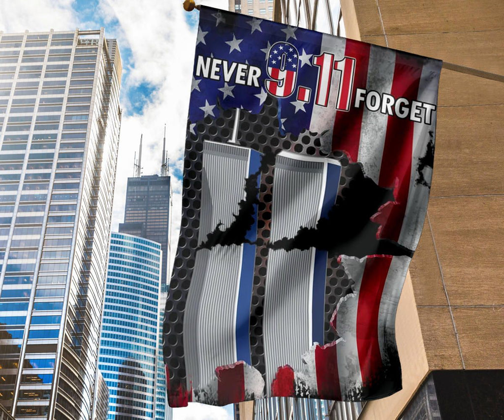 Gifury Patriot Day House Flag September 11th Flag Never Forget 9.11 Memorial Twin Towers House Flag Patriot Day Flags 2022