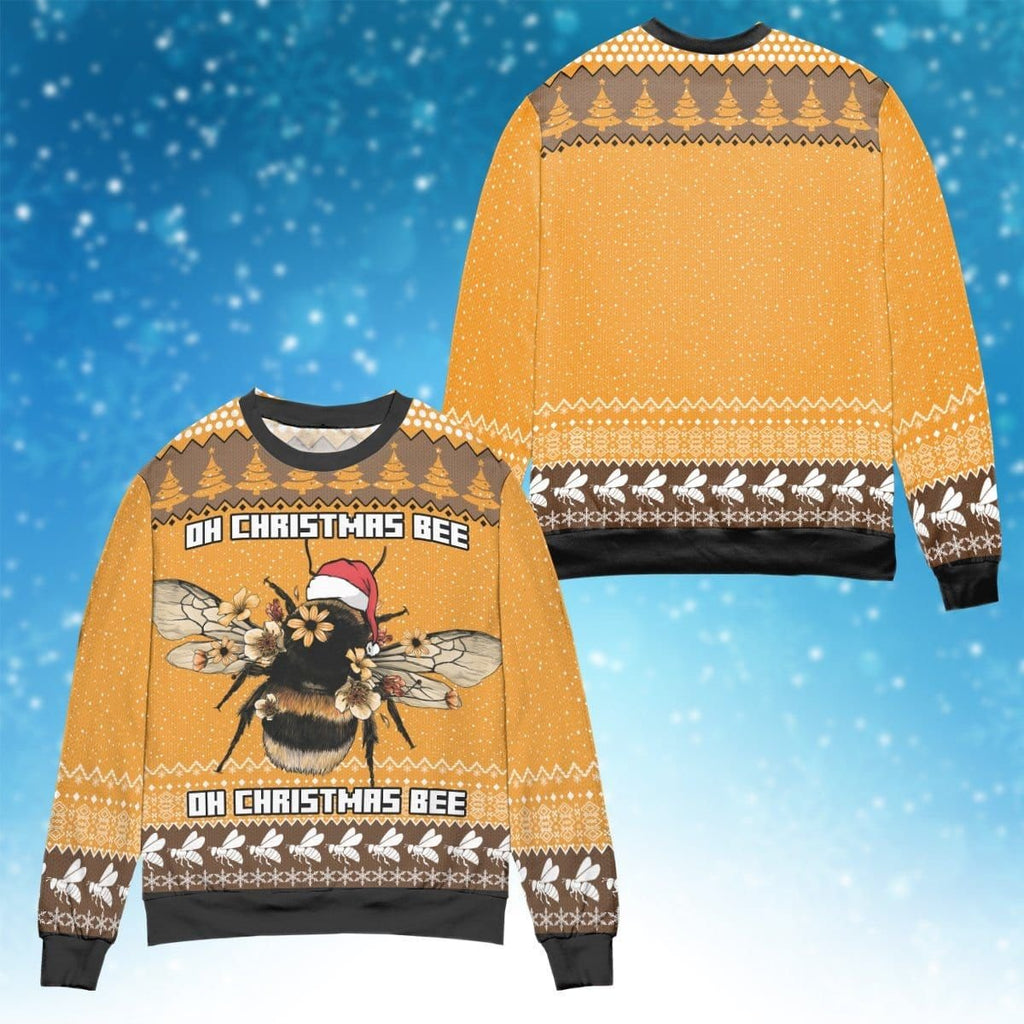 Gifury Bee Ugly Christmas Sweater Oh Christmas Bee Brown Sweater Bee Sweater 2023