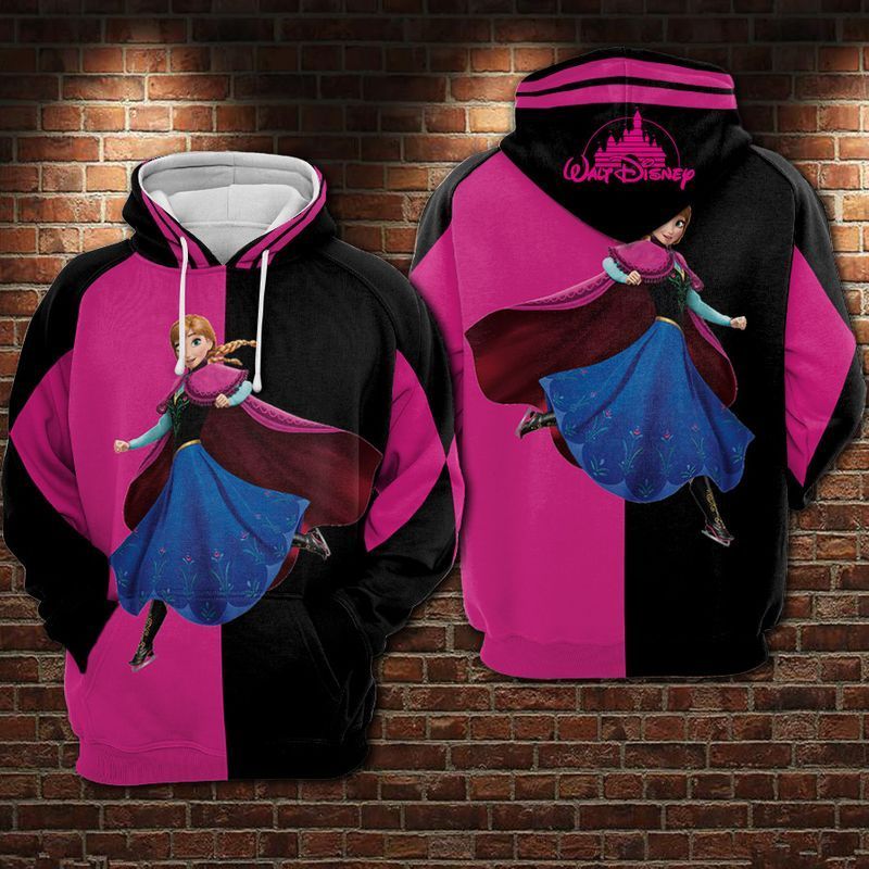  DN Frozen Hoodie Anna Black Pink DN Castle Hoodie