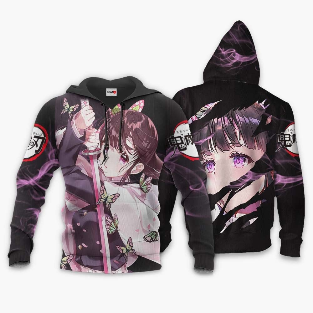  Demon Slayer Hoodie Kanao Tsuyuri Black Hoodie