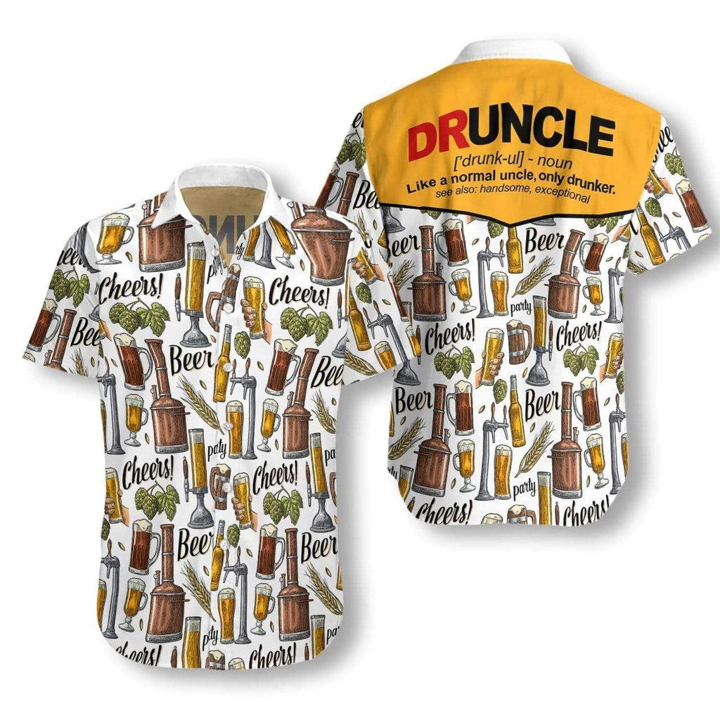 Gifury Beer Hawaiian Shirt Druncle Beer And Foods Aloha Shirt Beer Hawaii Shirt 2022