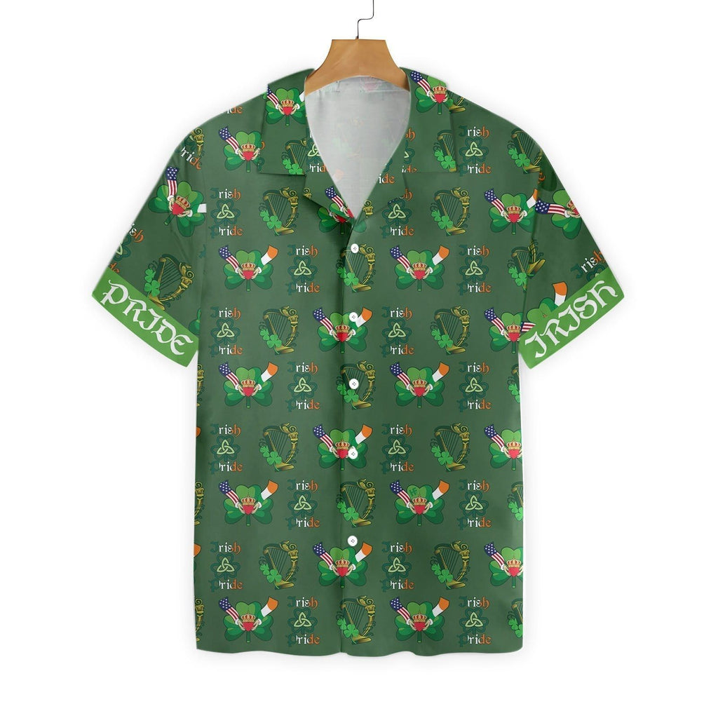 Gifury St Patrick's Day Hawaii Shirt Irish Pride Flag The Harp Aloha Shirt St Patrick's Day Hawaiian Shirt 2022