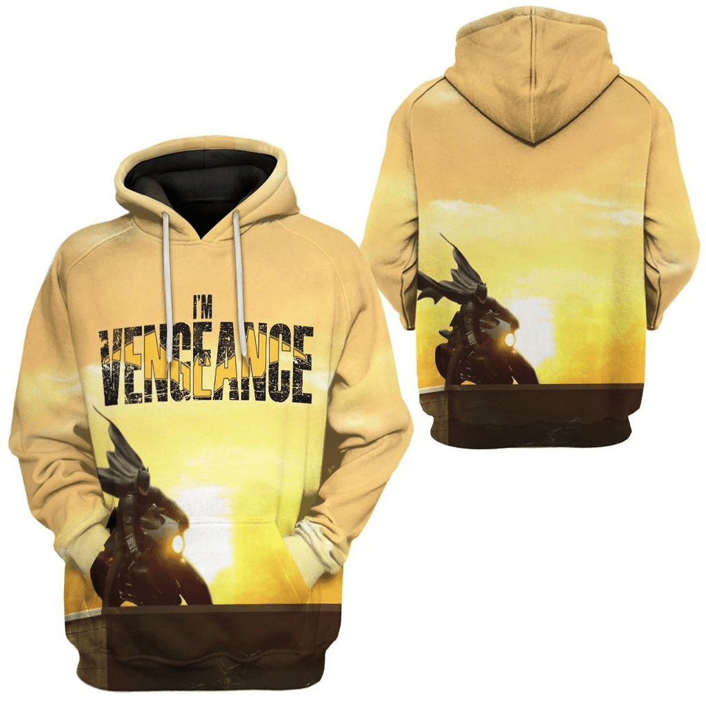  Batman Hoodie The Batman I'm Vengeance Yellow Hoodie