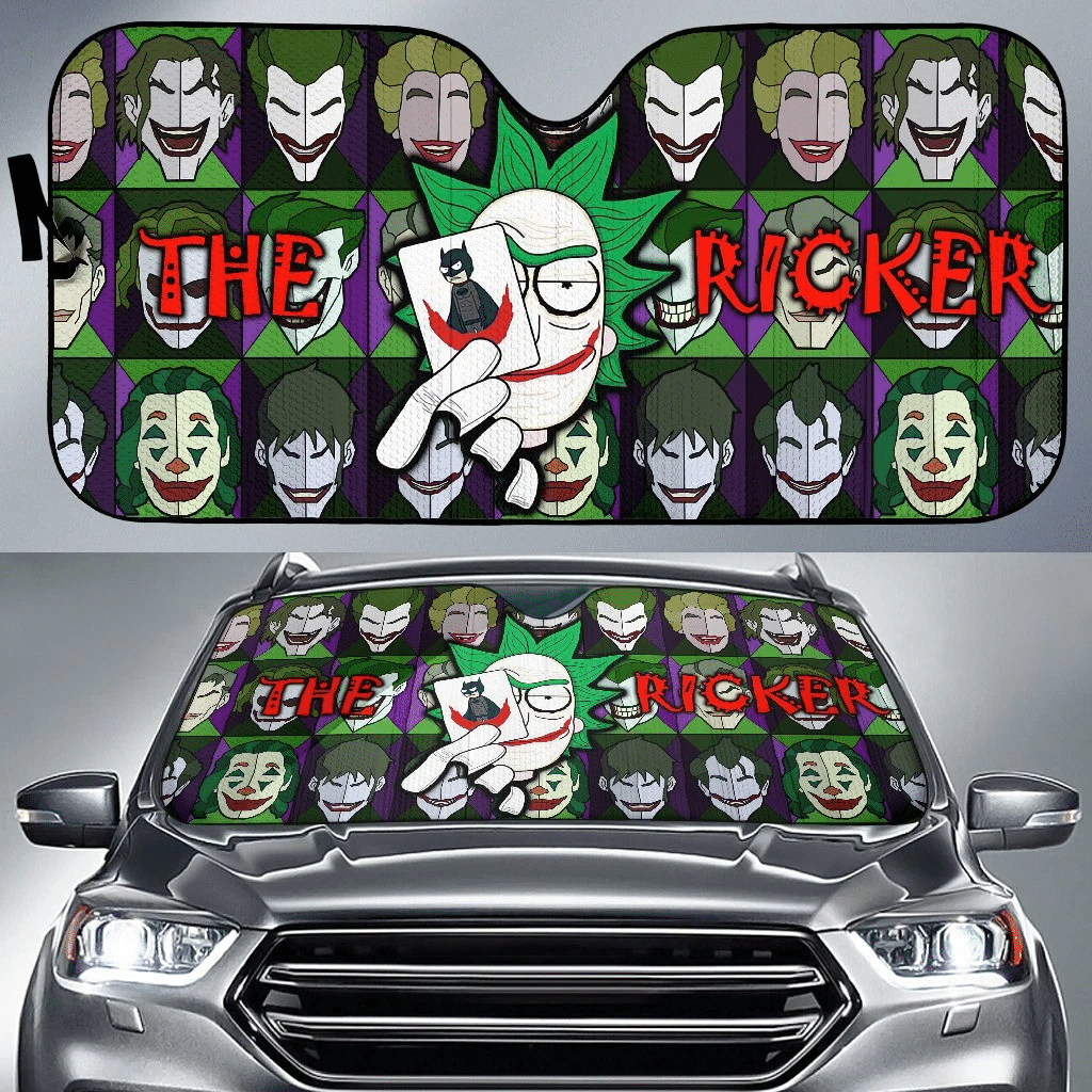 Rick And Morty Windshield Shade The Ricker Rick Cosplay Joker Car Sun Shade Rick And Morty Car Sun Shade