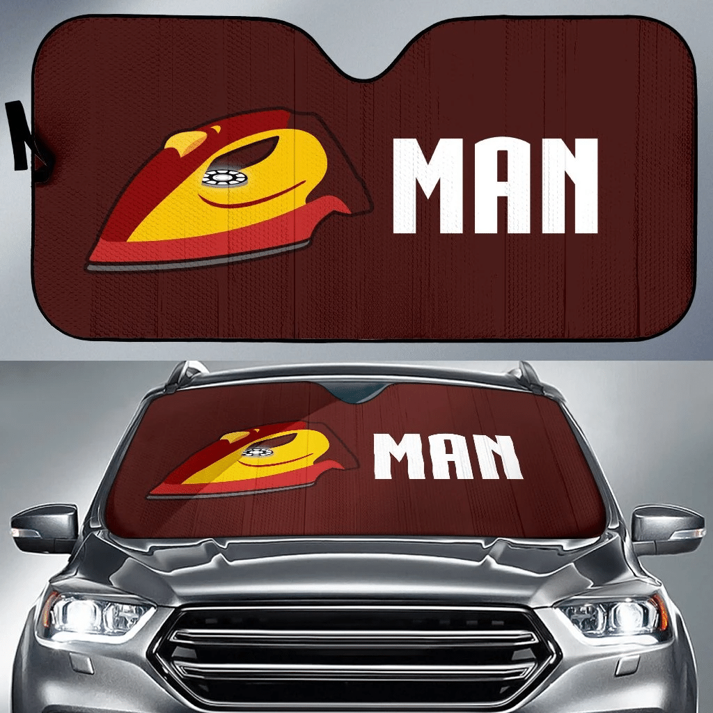 MV Ironman Windshield Shade Iron And Man Ironman Car Sun Shade MV Ironman Car Sun Shade