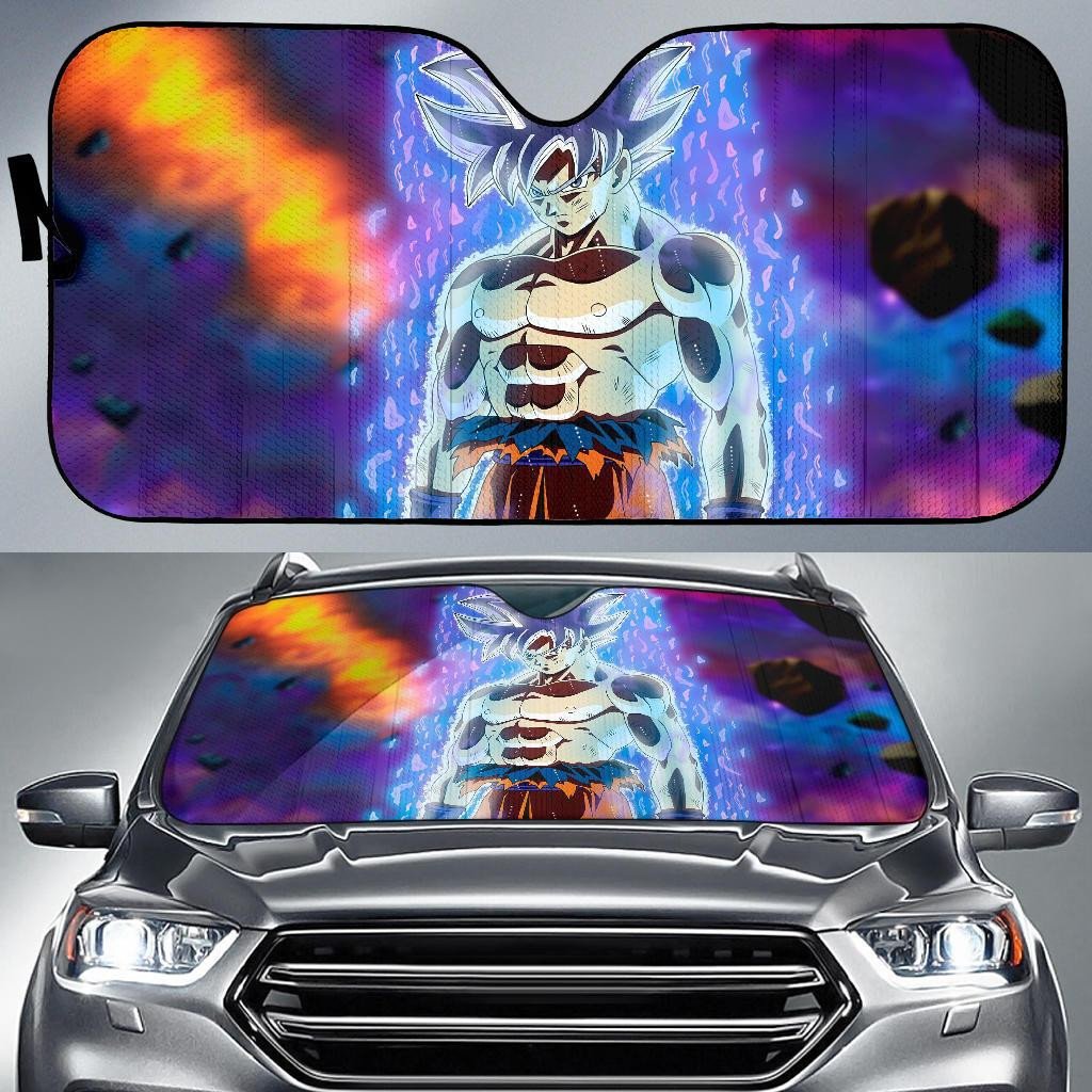 Dragon Ball Windshield Shade Ultra Instinct Goku Migatte No Gokui Dragon Ball Car Sun Shade Dragon Ball Car Sun Shade