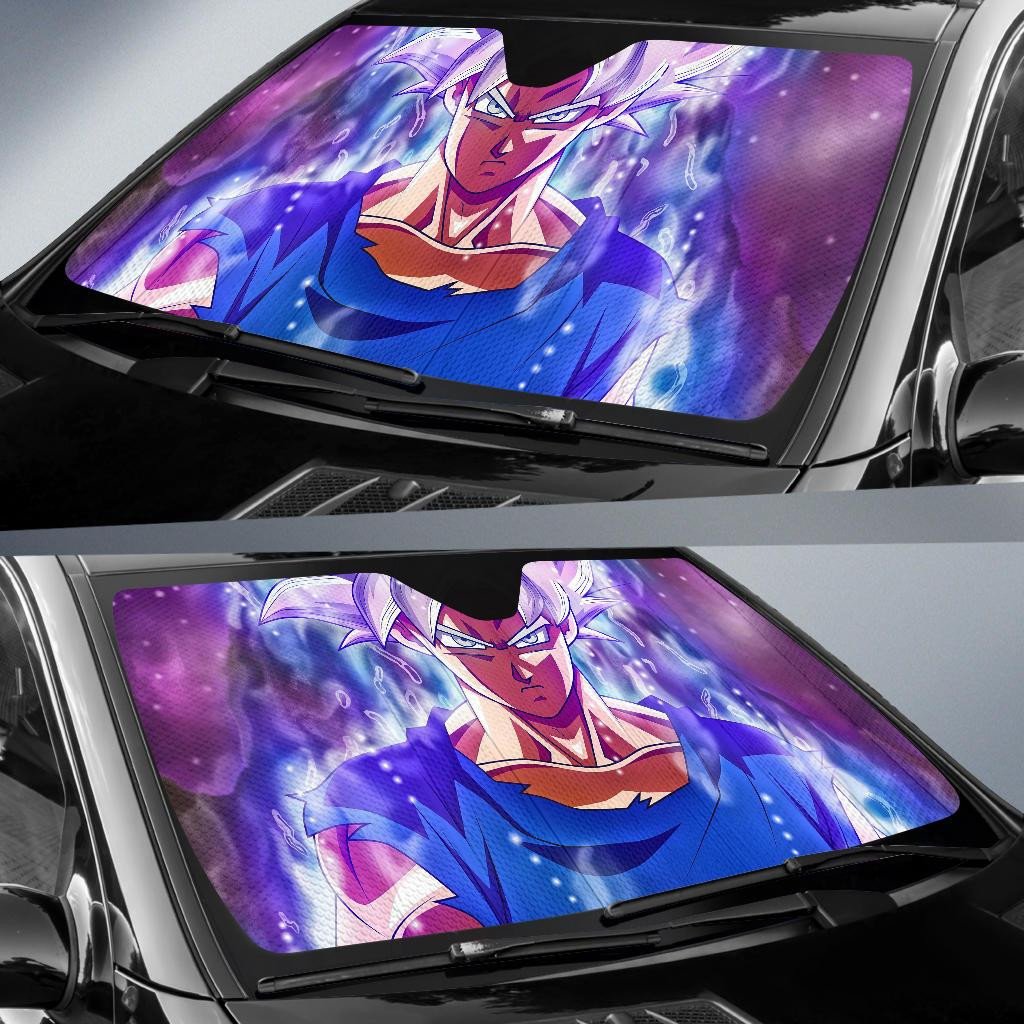 Dragon Ball Windshield Shade Ultra Instinct Goku Super Saiyan Silver Goku Car Sun Shade Dragon Ball Car Sun Shade