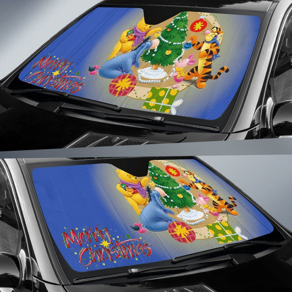  DN WTP Windshield Shade Merry Christmas WTP And Friends Car Sun Shade DN WTPCar Sun Shade
