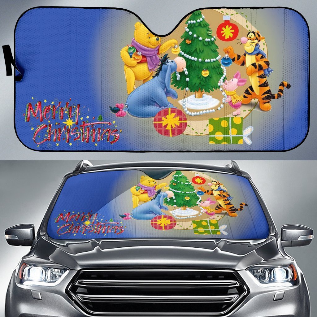  DN WTP Windshield Shade Merry Christmas WTP And Friends Car Sun Shade DN WTPCar Sun Shade