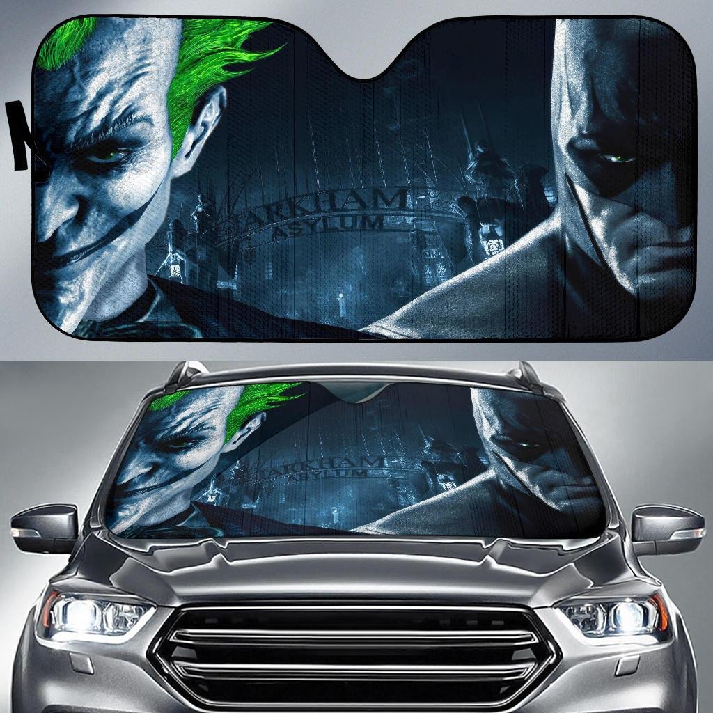  DC Windshield Shade Batman And Joker Arkham Asylum Car Sun Shade DC Car Sun Shade