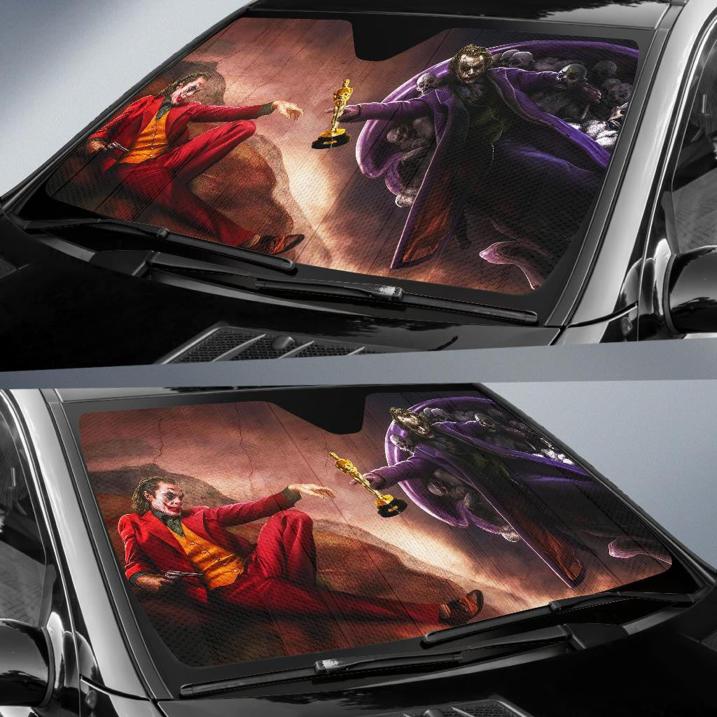  DC Joker Windshield Shade Joker Win Oscar Car Sun Shade DC Joker Car Sun Shade