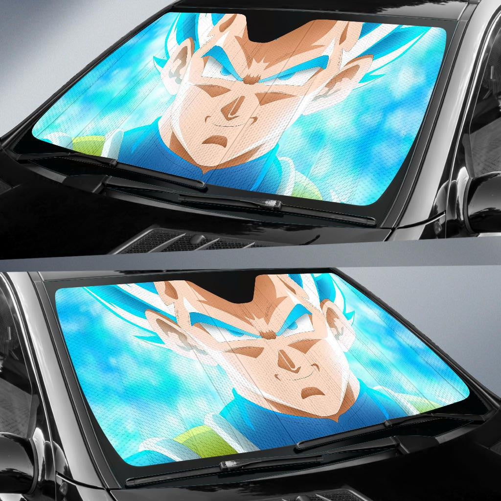 Dragon Ball Windshield Shade Super Saiyan Vegeta Blue Car Sun Shade Dragon Ball Car Sun Shade