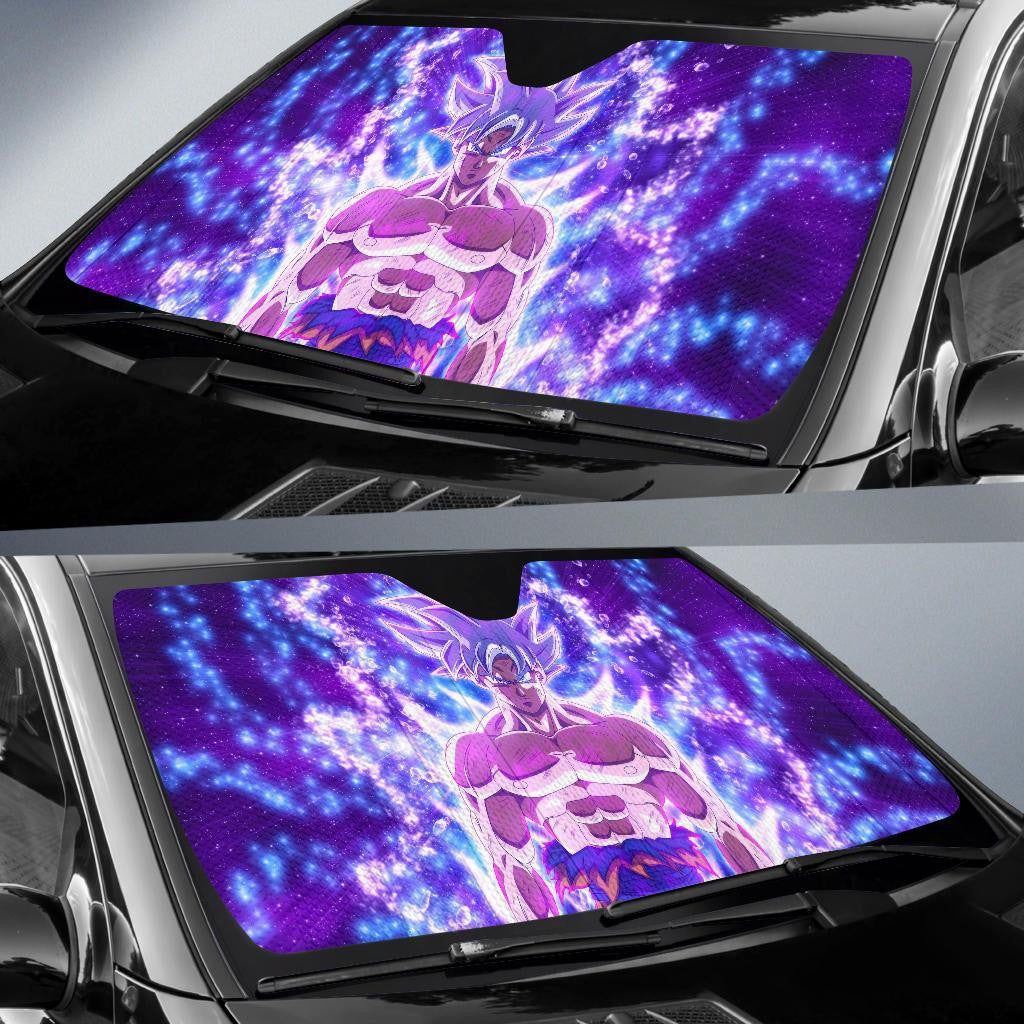 Dragon Ball Windshield Shade Ultra Instinct Goku Dragon Ball Purple Car Sun Shade Dragon Ball Car Sun Shade