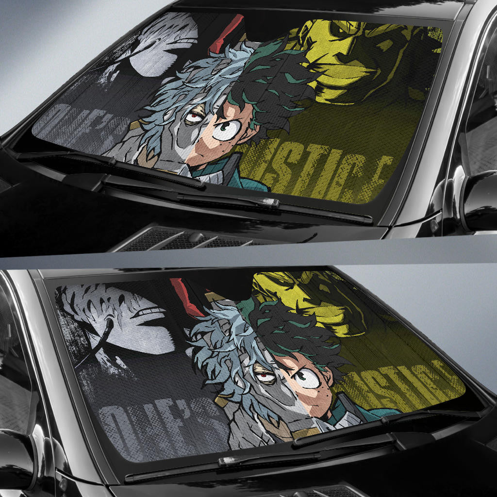 My Hero Academia Windshield Shade Midoriya And Shigaraki Tomura Car Sun ShadeMy Hero Academia Car Sun Shade