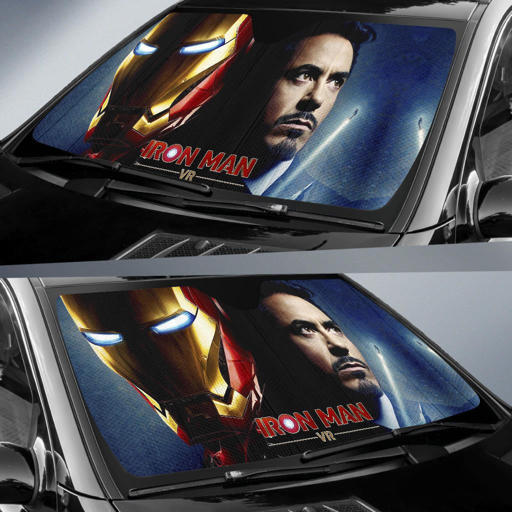 MV Ironman Windshield Shade MV Ironman Tony Stark Car Sun Shade MV Ironman Car Sun Shade