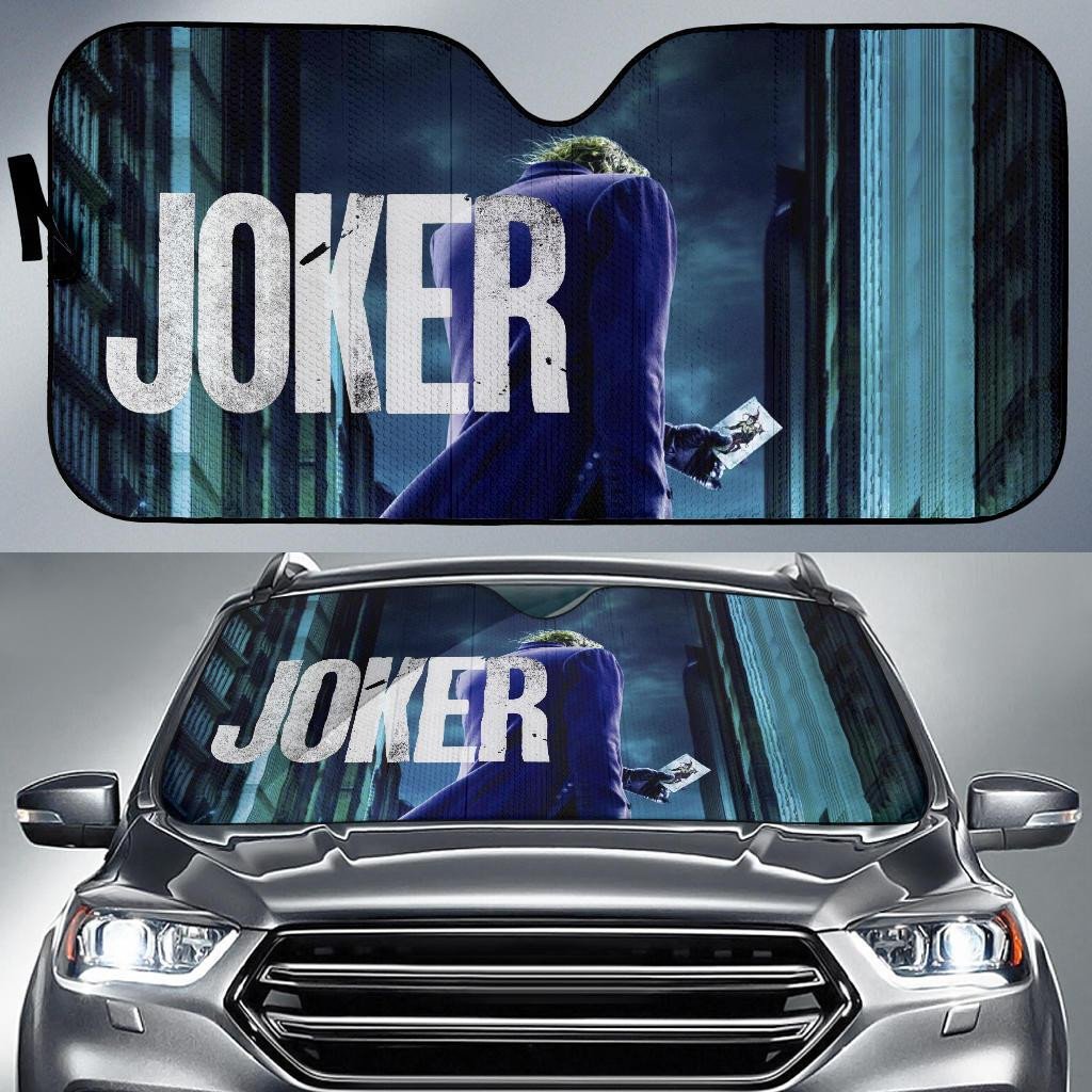  Joker DC Windshield Shade Joker Cool Night City Car Sun Shade Joker DC Car Sun Shade