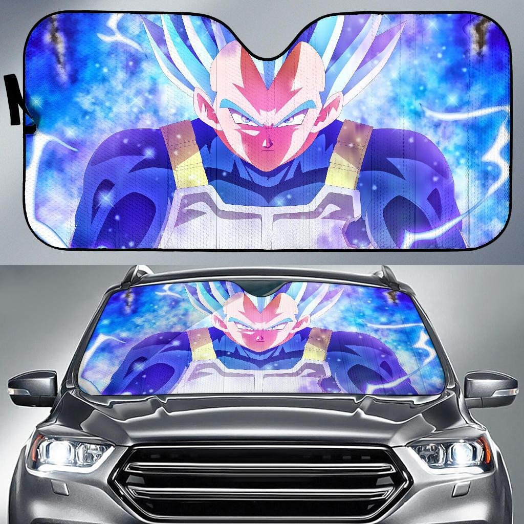 Dragon Ball Windshield Shade Dragon Ball Vegeta Super Power Blue Car Sun Shade Dragon Ball Car Sun Shade