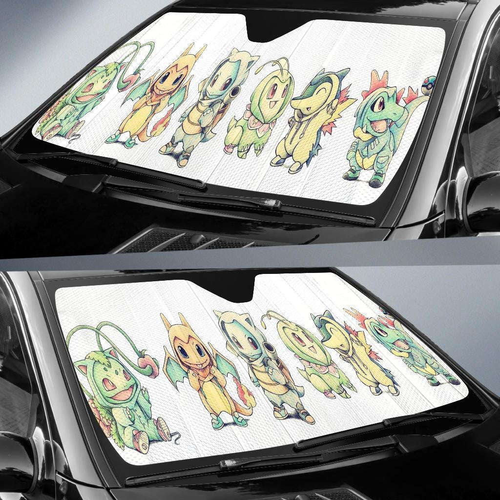 Pokemon Windshield Shade Pokemons Halloween Costume Car Sun Shade Pokemon Car Sun Shade