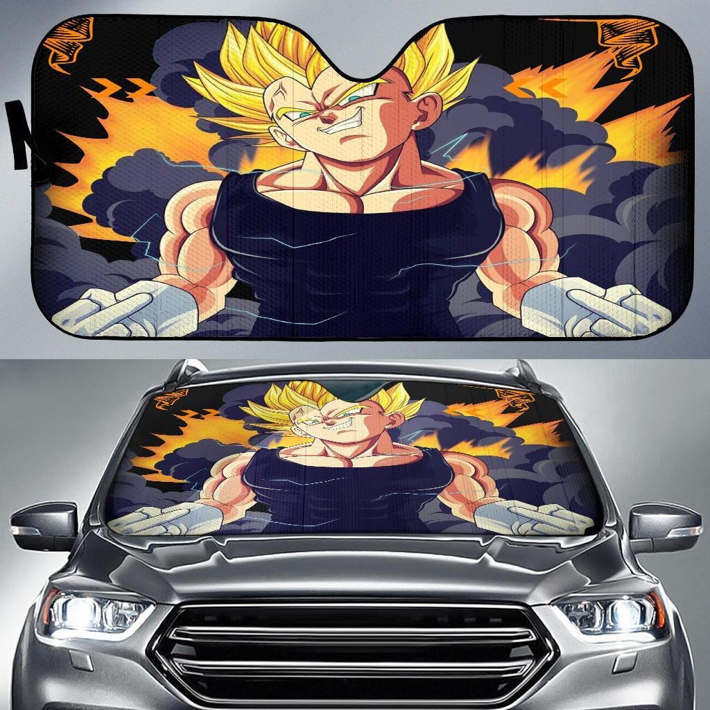 Dragon Ball Windshield Shade Vegeta Power Car Sun Shade Dragon Ball Car Sun Shade