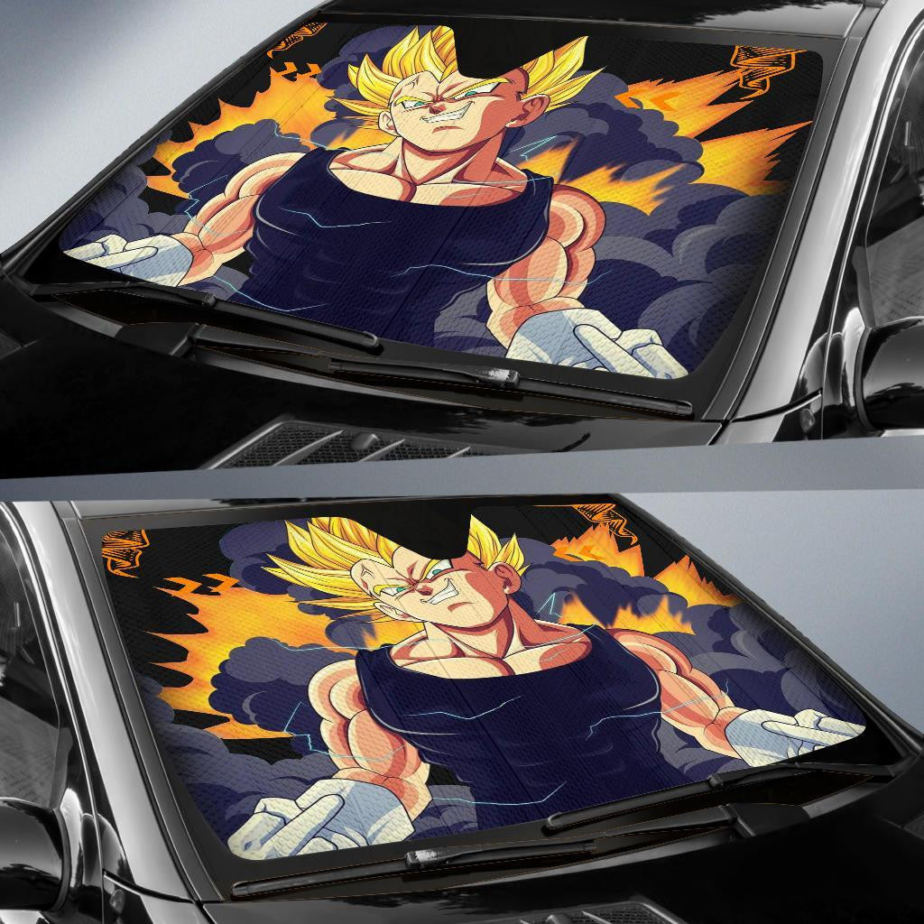 Dragon Ball Windshield Shade Vegeta Power Car Sun Shade Dragon Ball Car Sun Shade