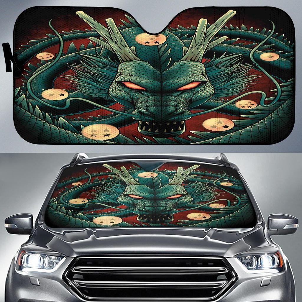 Dragon Ball Windshield Shade Shenron The Dragon God Car Sun Shade Dragon Ball Car Sun Shade