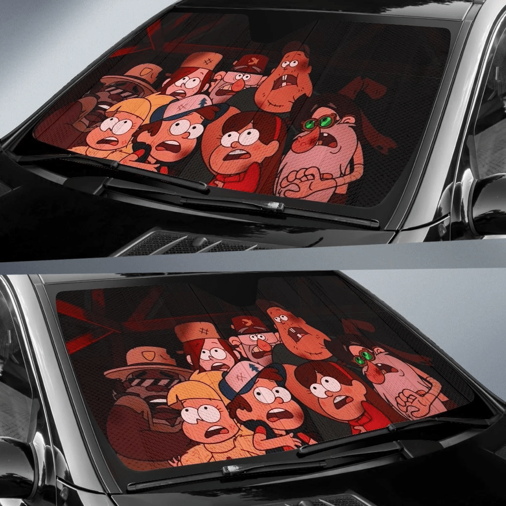  DN Gravity Falls Windshield Shade DN Gravity Falls Characters Car Sun Shade DN Gravity Falls Car Sun Shade