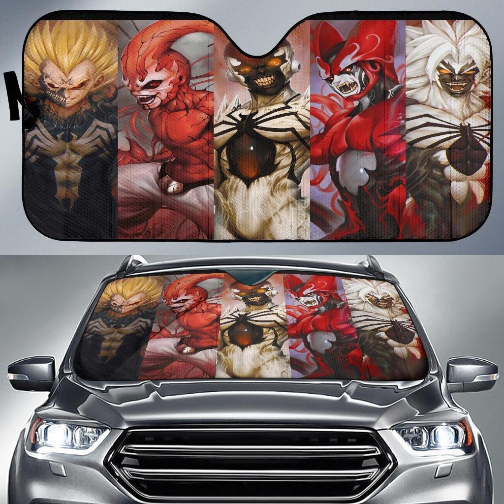 Dragon Ball Windshield Shade Dragon Ball Cross Over Venom Car Sun Shade Dragon Ball Car Sun Shade