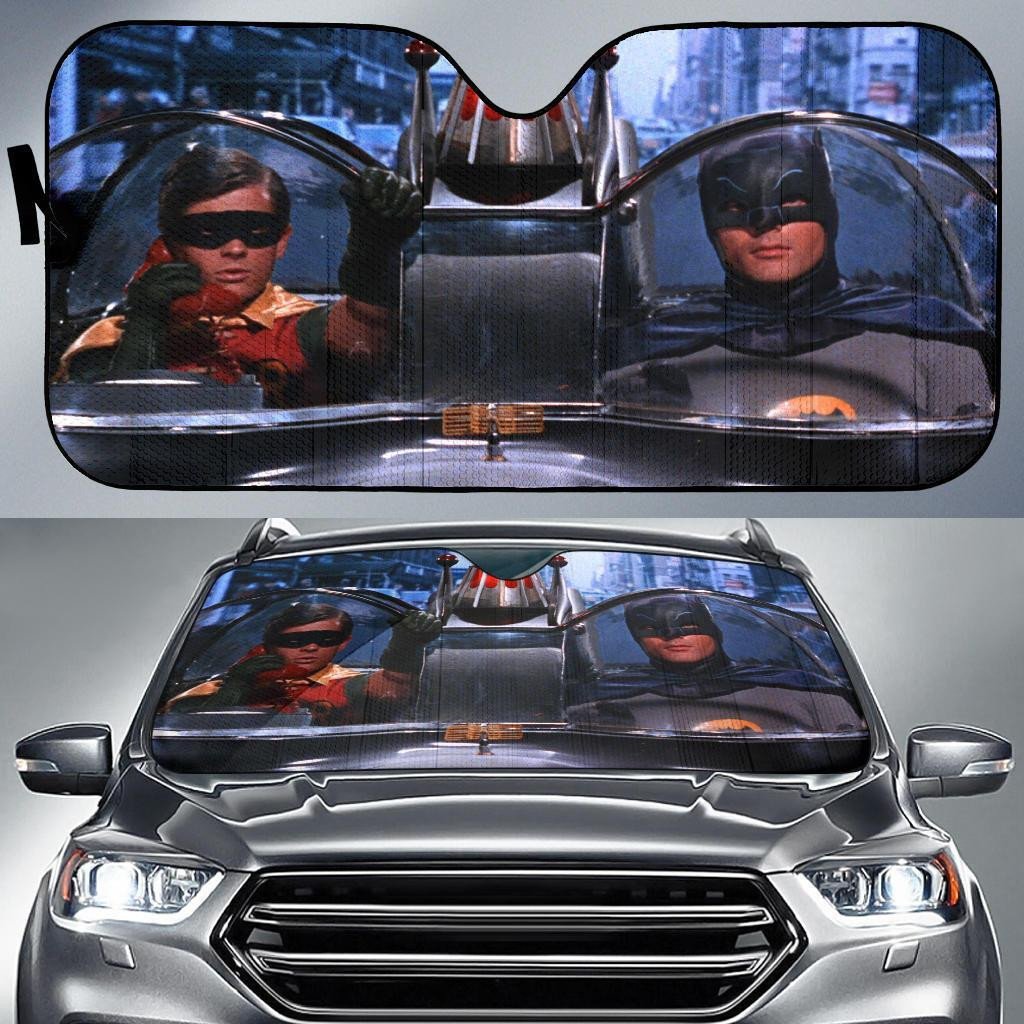  DC Batman Windshield Shade Batman Robin Old Version Car Sun Shade DC Batman Car Sun Shade