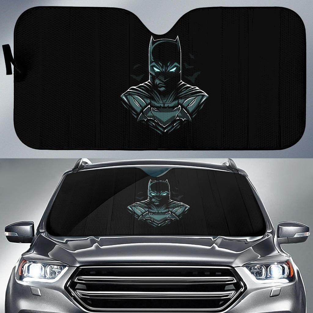  DC Windshield Shade Batman Silhouette Black Car Sun Shade DC Car Sun Shade