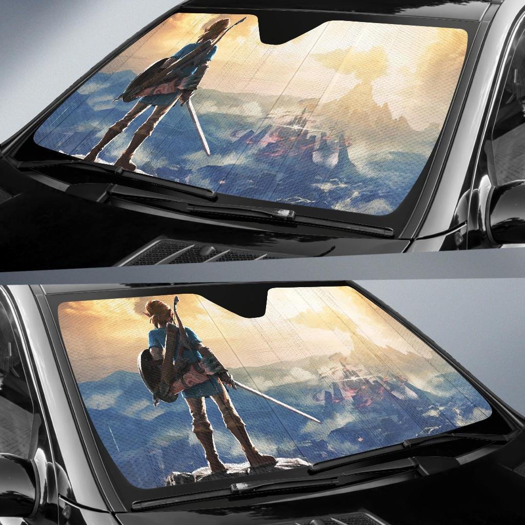 LOZ Windshield Shade LOZ Breath Of The Wild Car Sun Shade LOZ Car Sun Shade