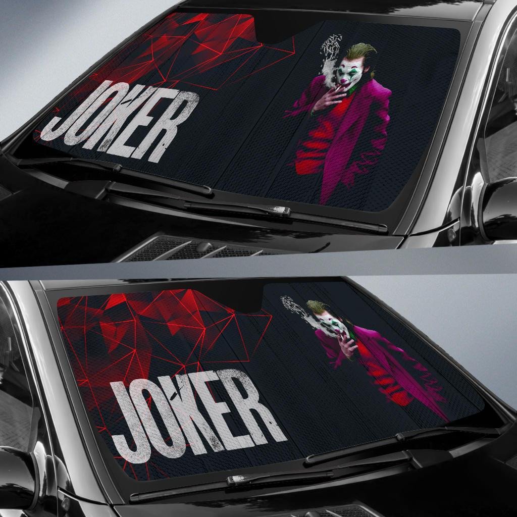  DC Joker Windshield Shade DC Joker Smoking Car Sun Shade DC Joker Car Sun Shade