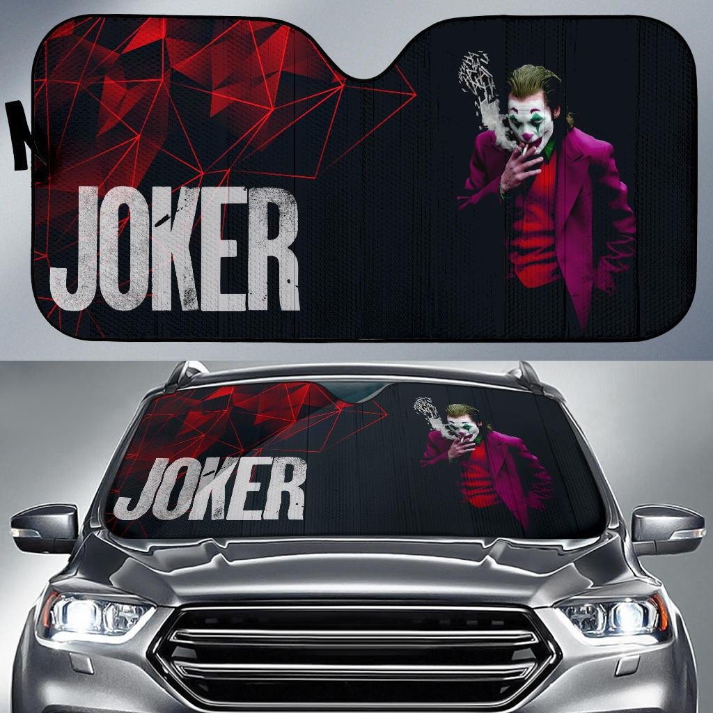  DC Joker Windshield Shade DC Joker Smoking Car Sun Shade DC Joker Car Sun Shade