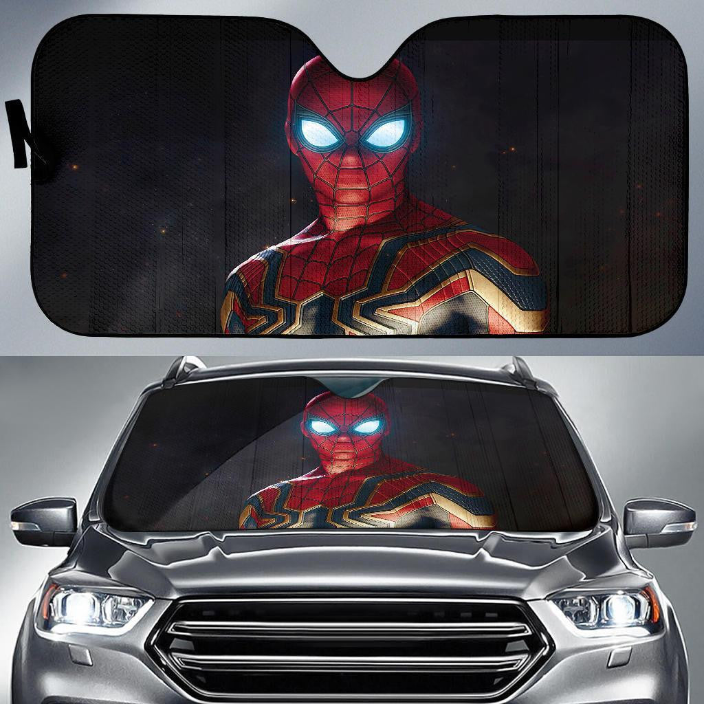 MV Spiderman Windshield Shade MV Spiderman Iron Suit Car Sun Shade MV Spiderman Car Sun Shade