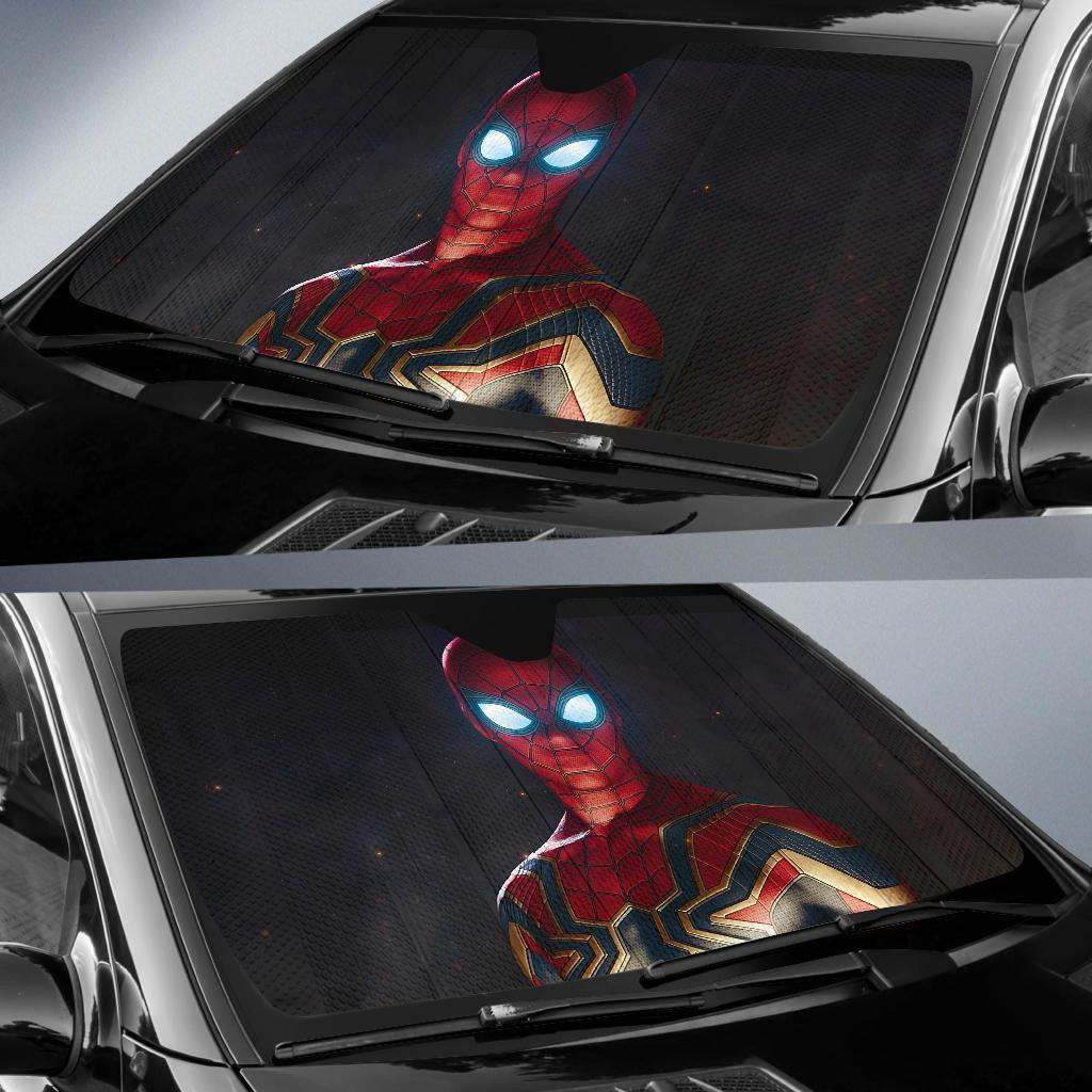 MV Spiderman Windshield Shade MV Spiderman Iron Suit Car Sun Shade MV Spiderman Car Sun Shade