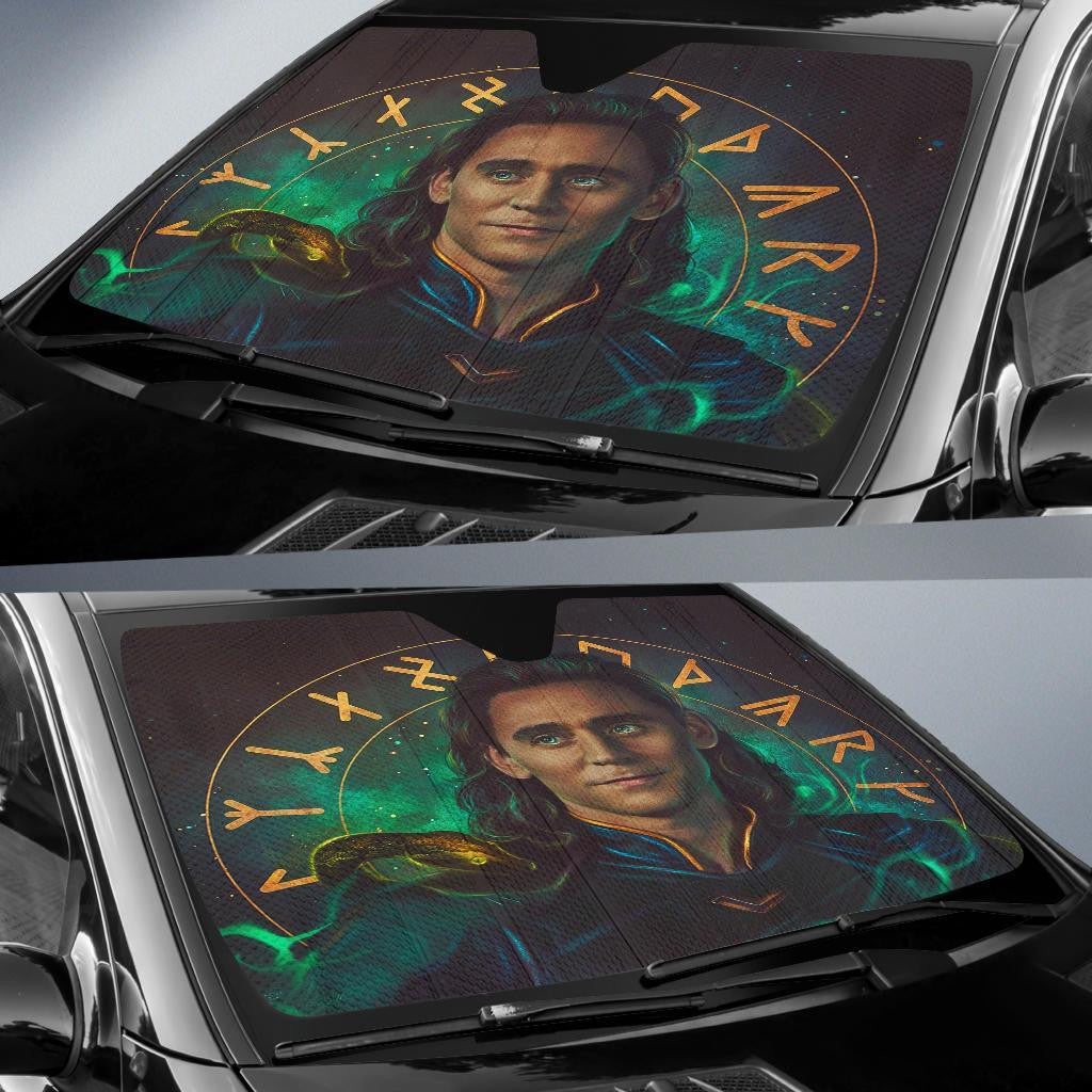 MV Thor Windshield Shade Loki God Of Mischief Sun Shade MV Thor Car Sun Shade