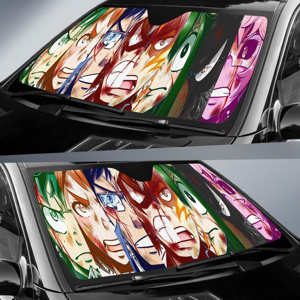 My Hero Academia Windshield Shade My Hero Academia Heroes Characters Car Sun Shade My Hero Academia Car Sun Shade