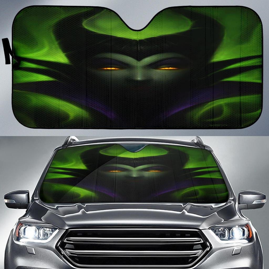  DN Windshield Shade Maleficant Villain Face Car Sun Shade DN Car Sun Shade