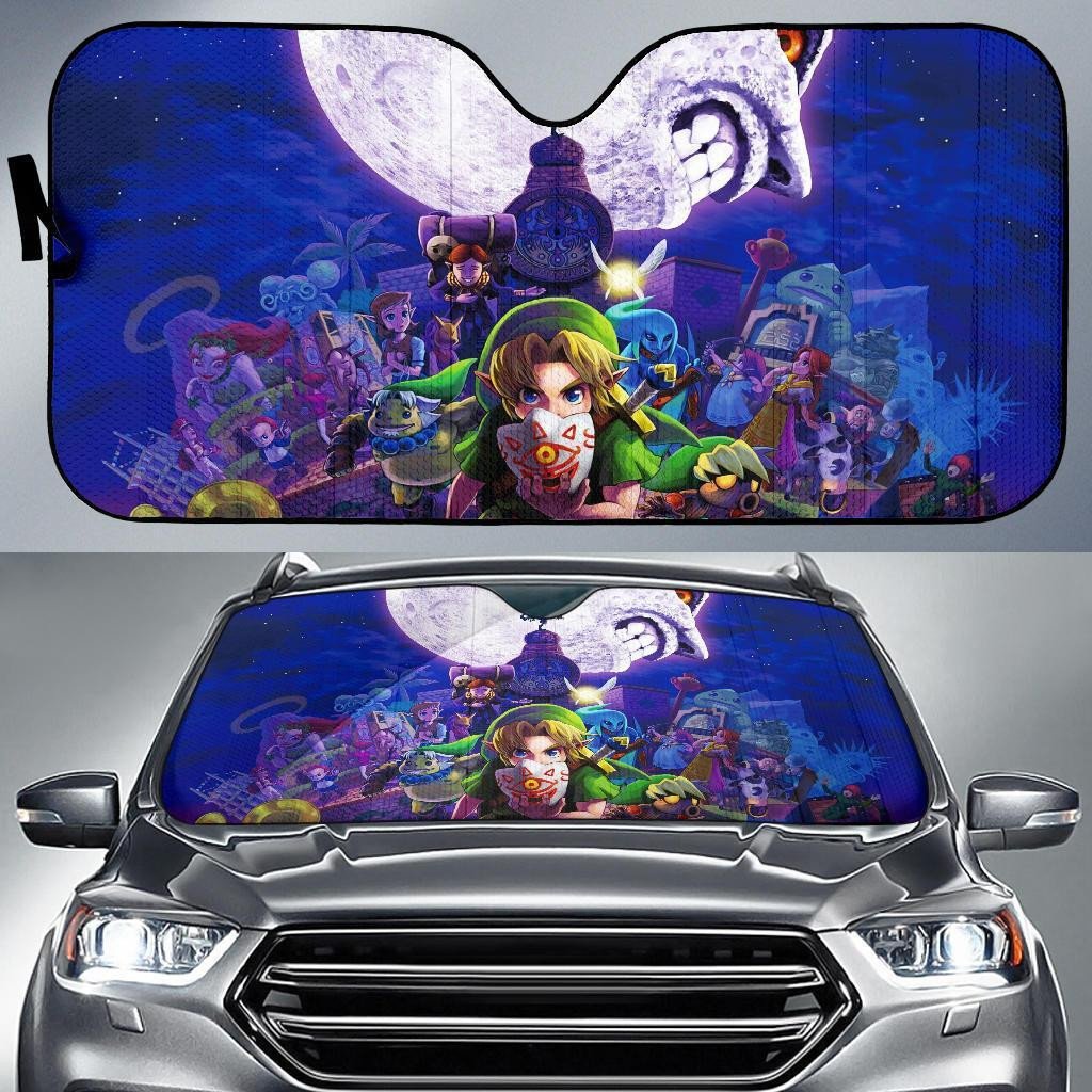 LOZ Windshield Shade LOZ Link Mask Car Sun Shade LOZ Car Sun Shade