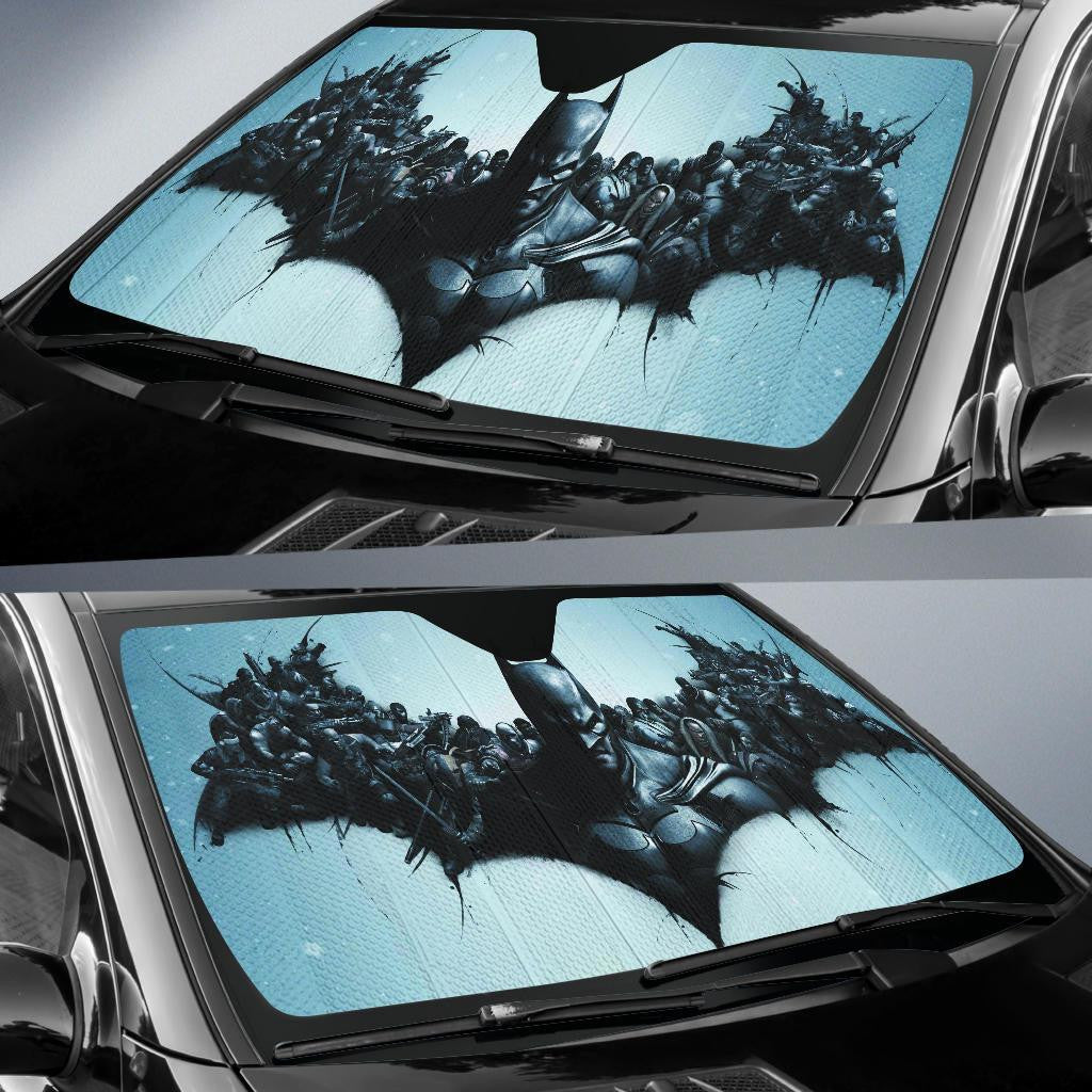  DC Batman Windshield Shade DC Batman Bat Wings Black Car Sun Shade DC Batman Car Sun Shade