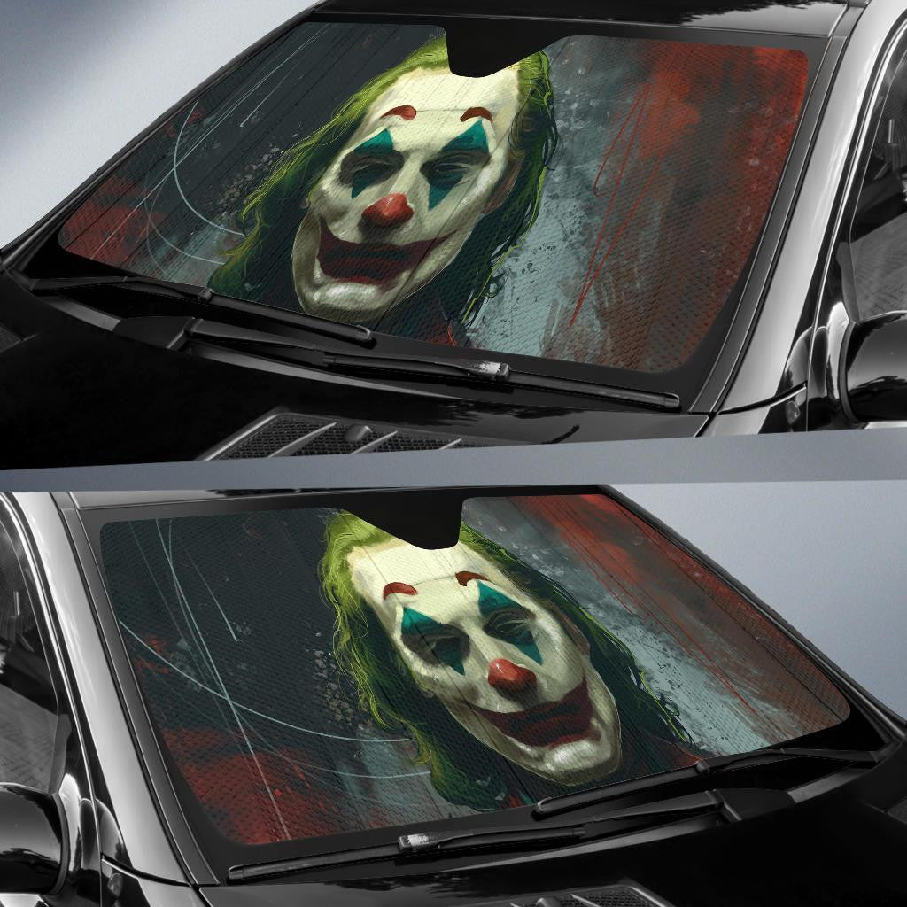  DC Windshield Shade DC Joker Painting Car Sun Shade DC Car Sun Shade