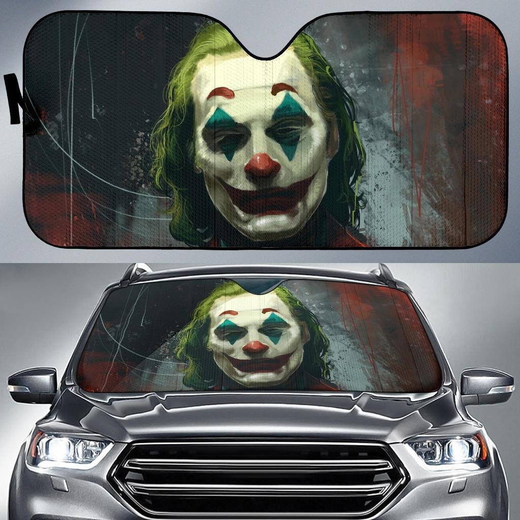  DC Windshield Shade DC Joker Painting Car Sun Shade DC Car Sun Shade