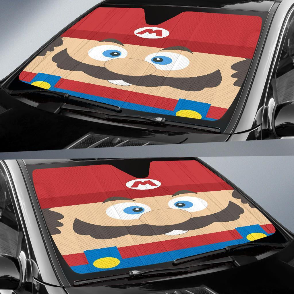 Mario Windshield Shade Mario Character Car Sun Shade Mario Car Sun Shade