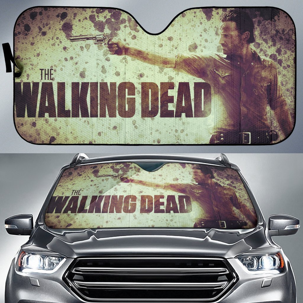 The Walking Dead Windshield Shade The Walking Dead Rick Shooting Car Sun Shade The Walking Dead Car Sun Shade